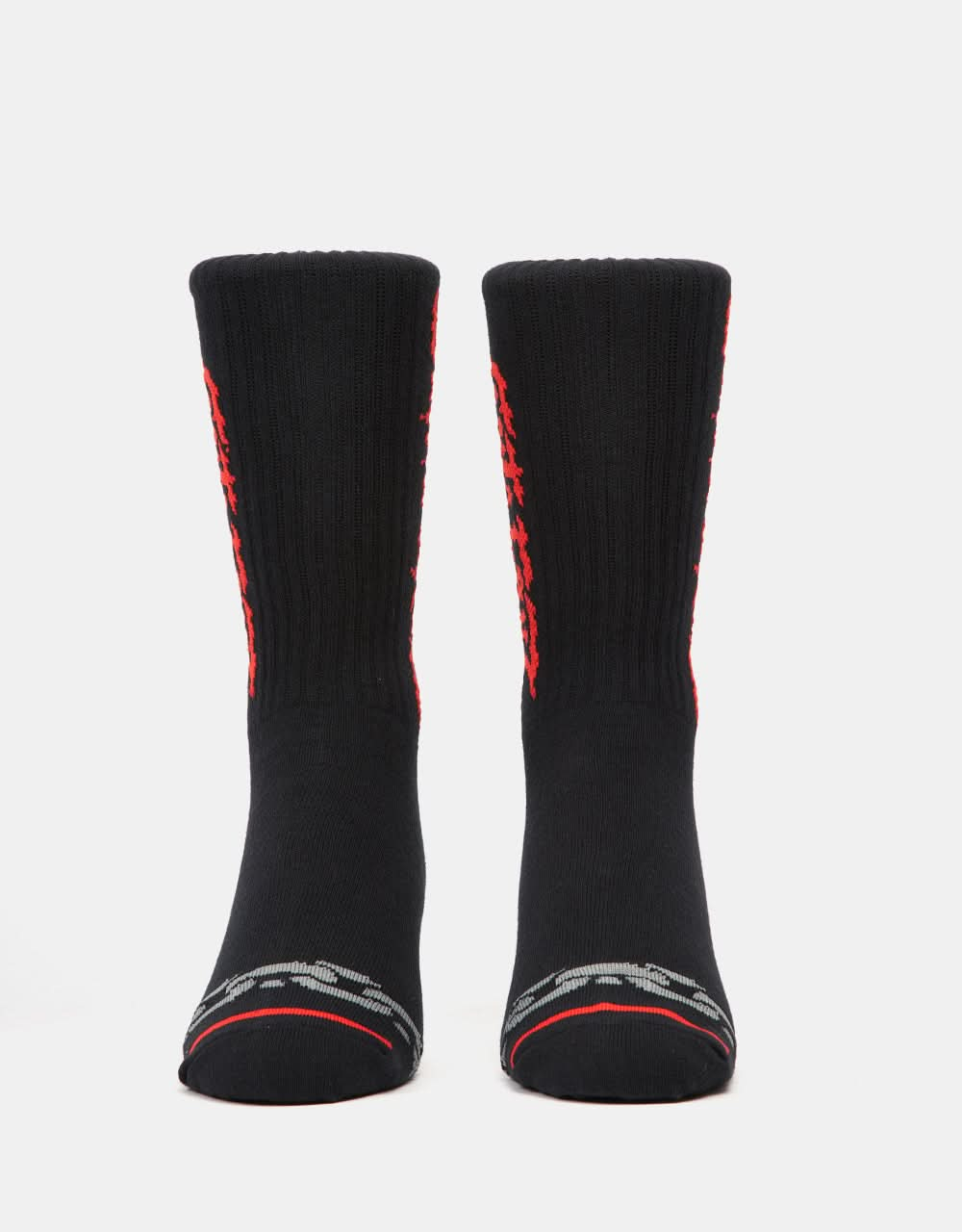 Santa Cruz Dungeon Strip Socks - Black