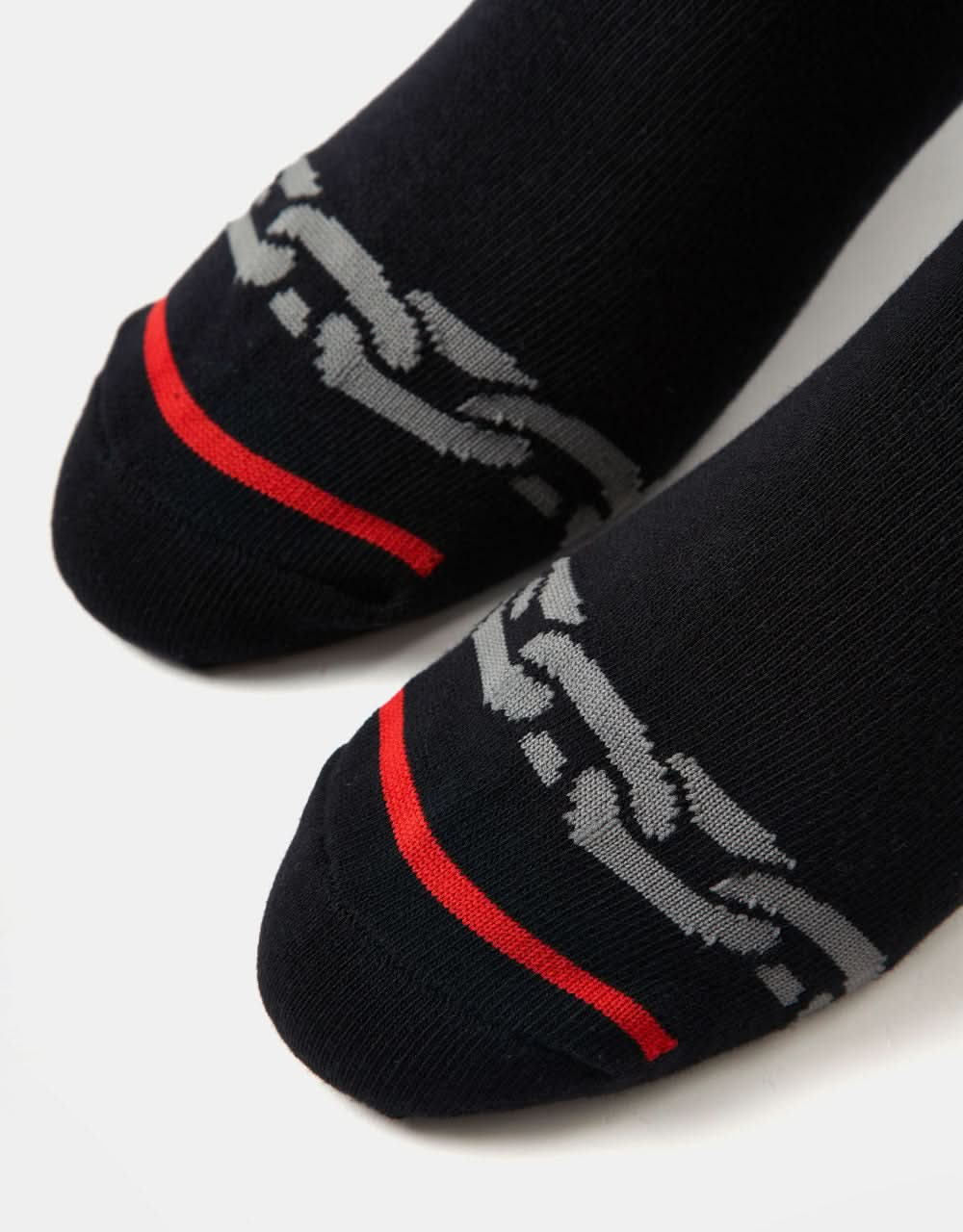 Santa Cruz Dungeon Strip Socks - Black