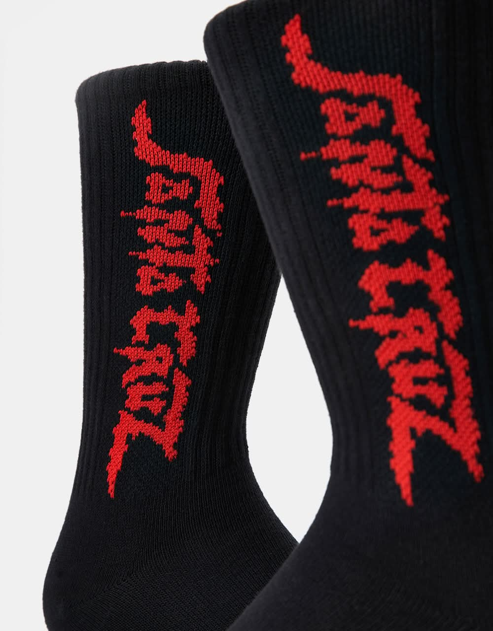 Santa Cruz Dungeon Strip Socks - Black