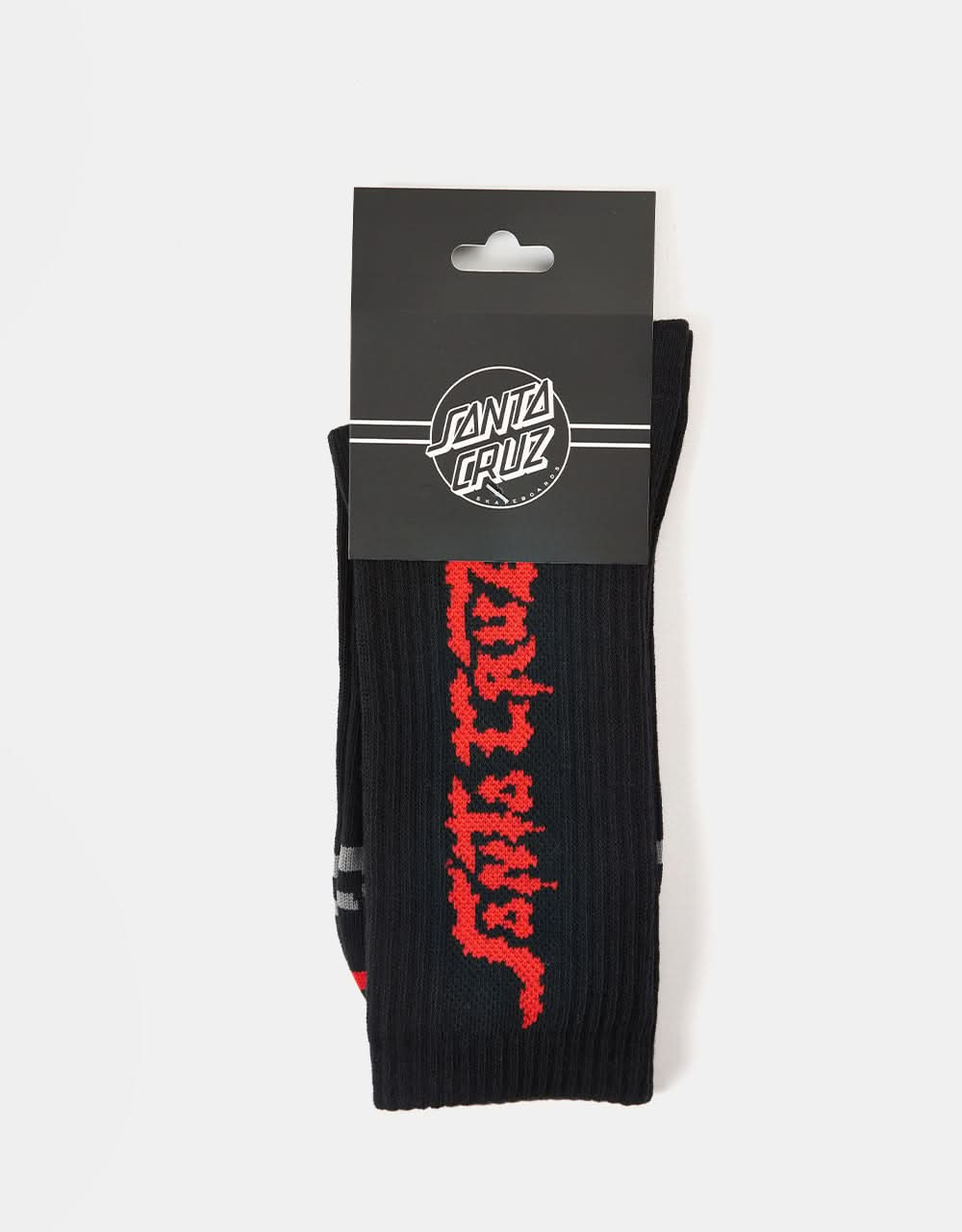 Chaussettes Santa Cruz Dungeon Strip - Noir