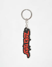 Santa Cruz Dungeon Strip Keyring - Red/Black