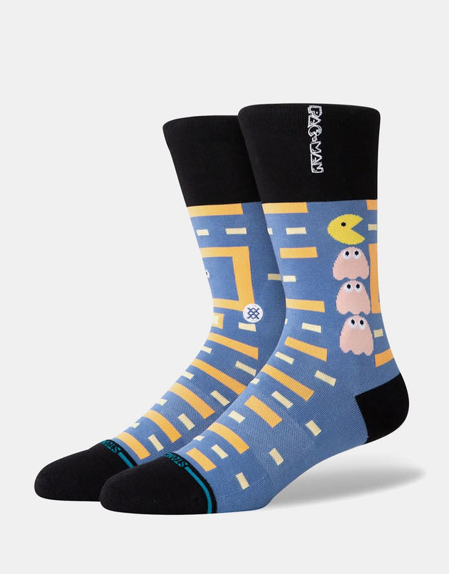 Chaussettes Stance x Pac-Man Power Pellet Crew - Bleu