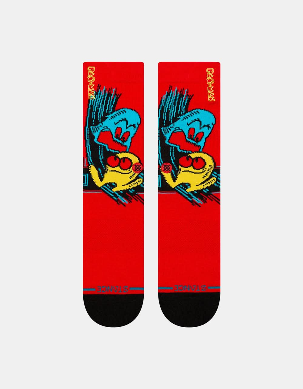 Stance x Pac-Man Waka Waka Waka Crew Socks - Red