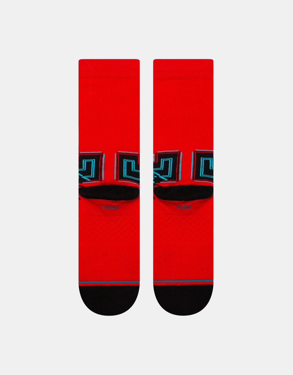 Stance x Pac-Man Waka Waka Waka Crew Socks - Red