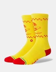 Stance x Stranger Things Surfer Boy Crew Socks - Yellow