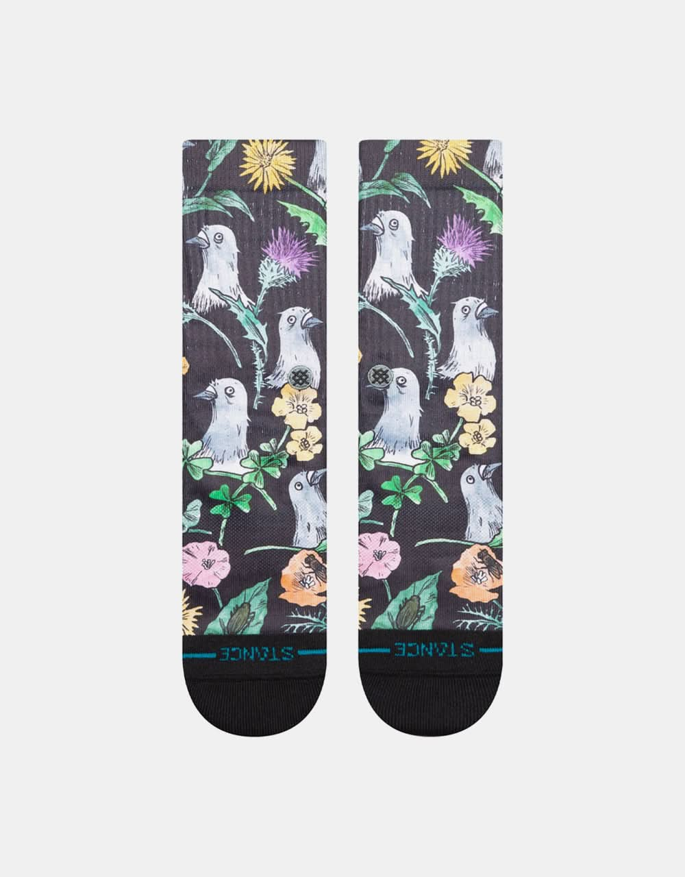 Stance x Todd Francis Just Flocked Crew Socks - Black