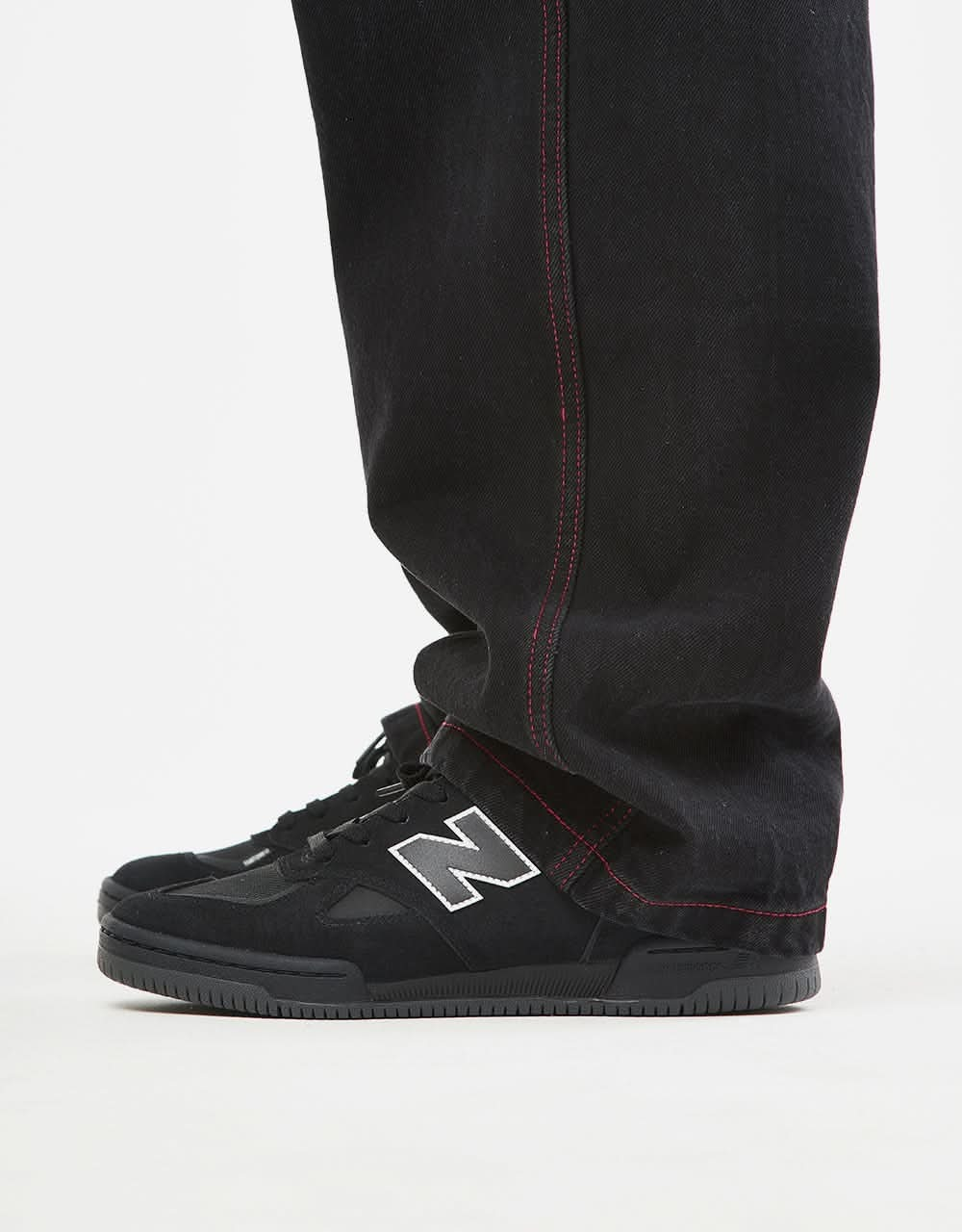 Hoddle Ranger Jeans - Black/Red Stitch