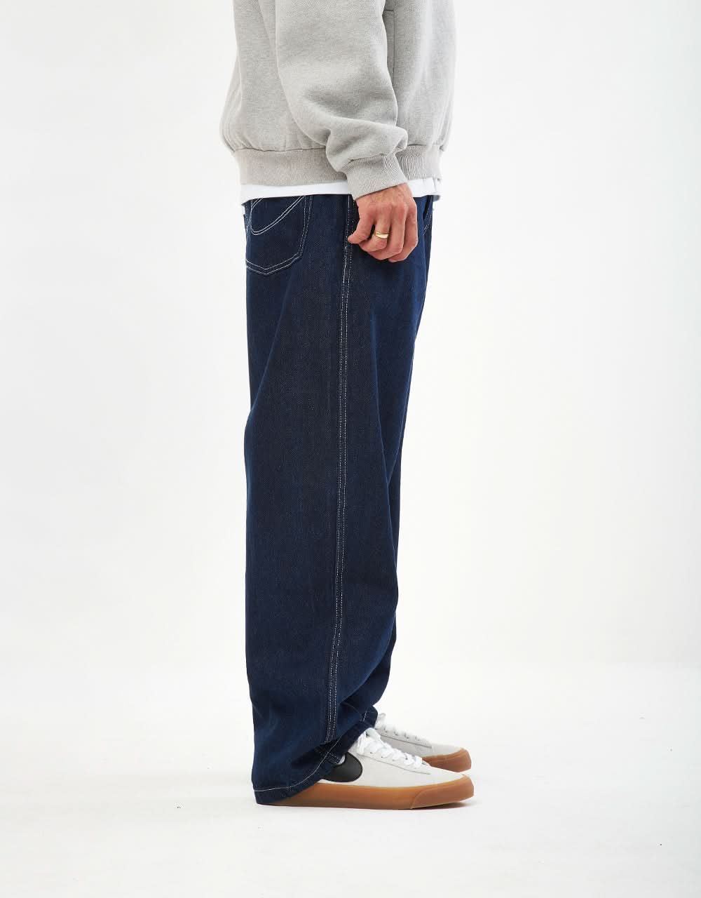 Hoddle Ranger Jeans - Indigo/White Stitch