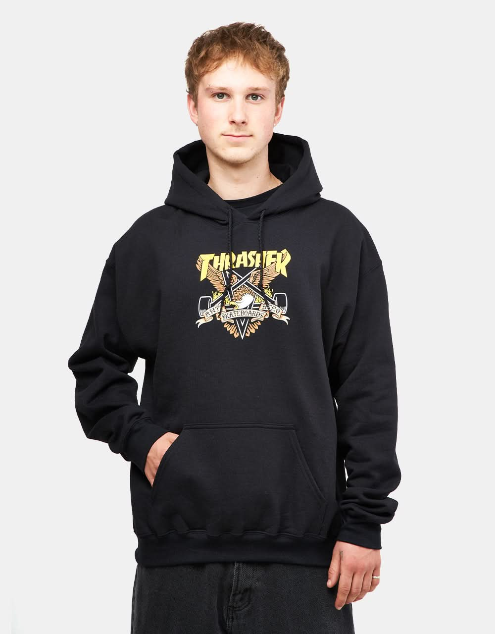 Thrasher x Anti Hero Eaglegram Pullover Hoodie - Black