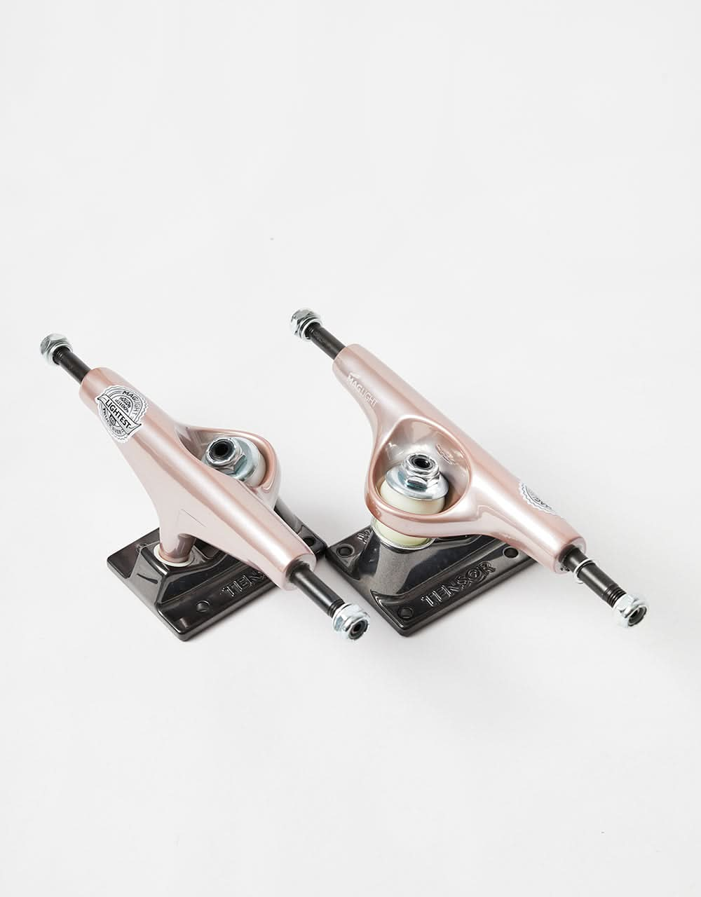 Trucks de skateboard Tensor Mag Light Glossy 5.25 - Or rose/Gunmetal