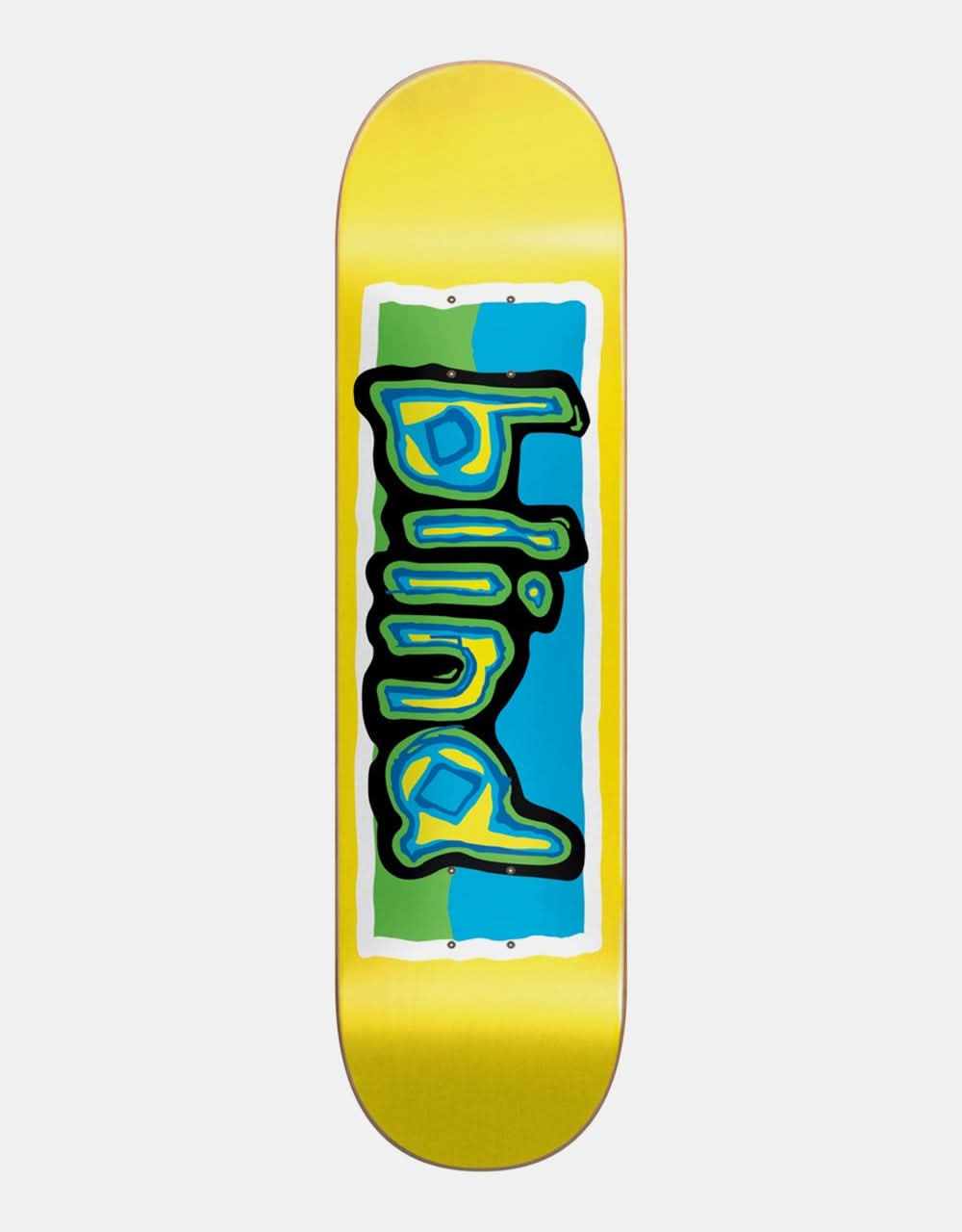 Planche de skateboard avec logo coloré aveugle - 8"