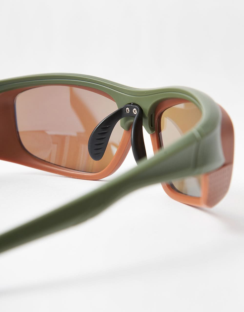 Route One Buggin' Sunglasses - Green/Brown/Blue Mirror