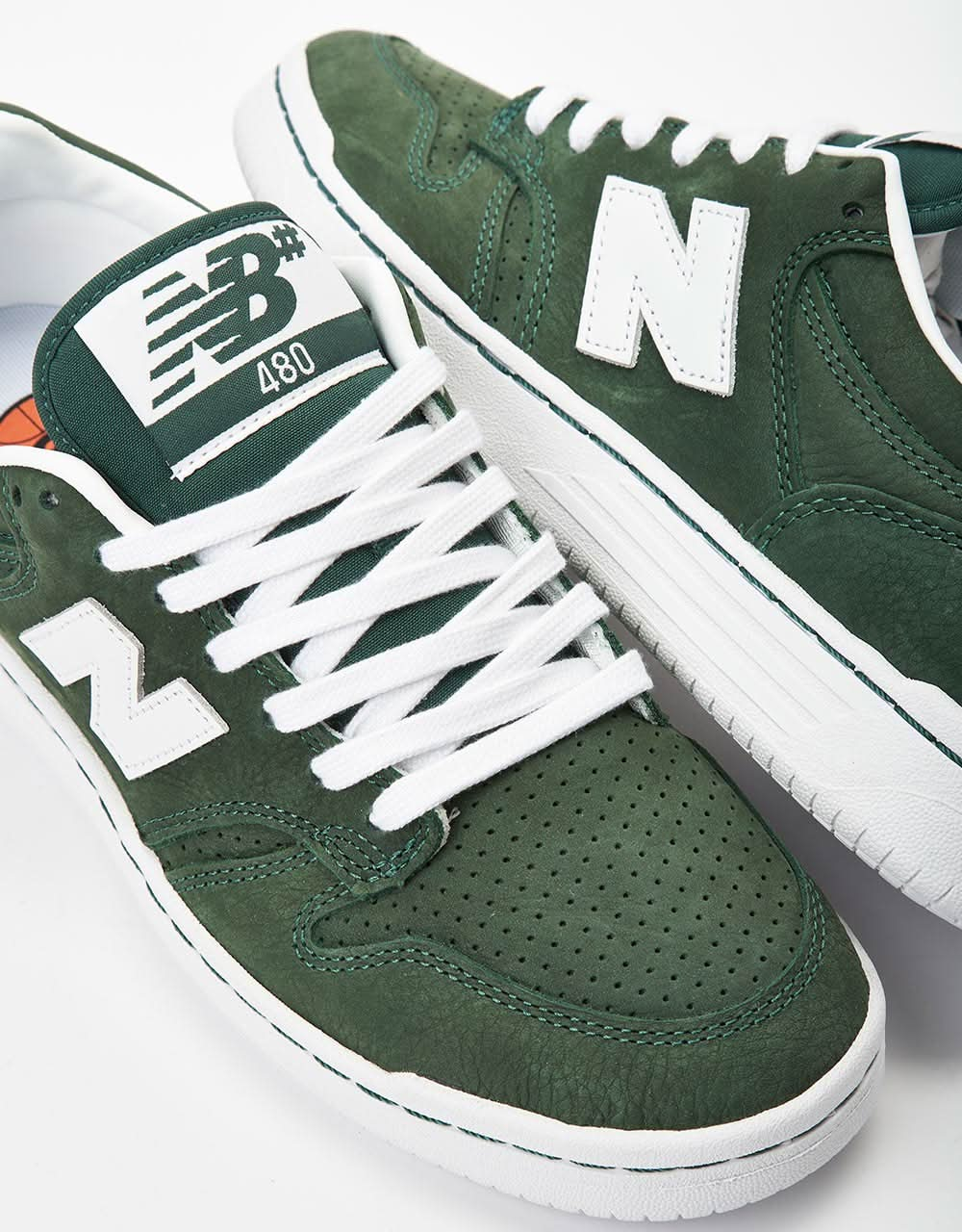 New Balance Numeric 480 Zapatos de skate - Verde Bosque/Blanco