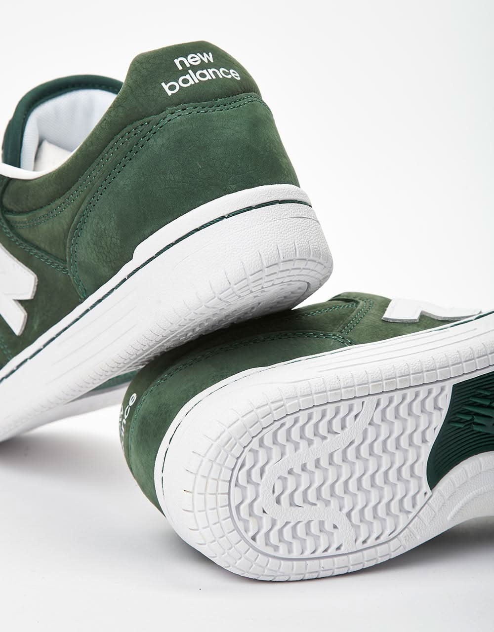 New Balance Numeric 480 Skate Shoes - Forest Green/White