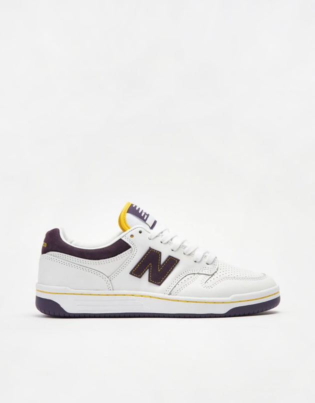 New Balance Numeric 480 Zapatos de skate - Blanco/Púrpura