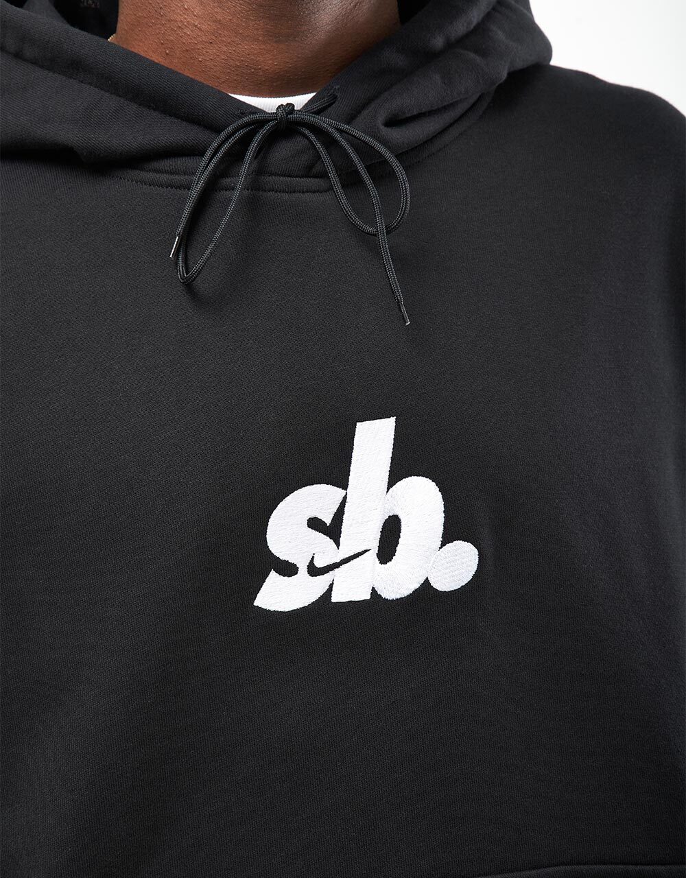 Nike SB Embroidered Pullover Hoodie - Black/White