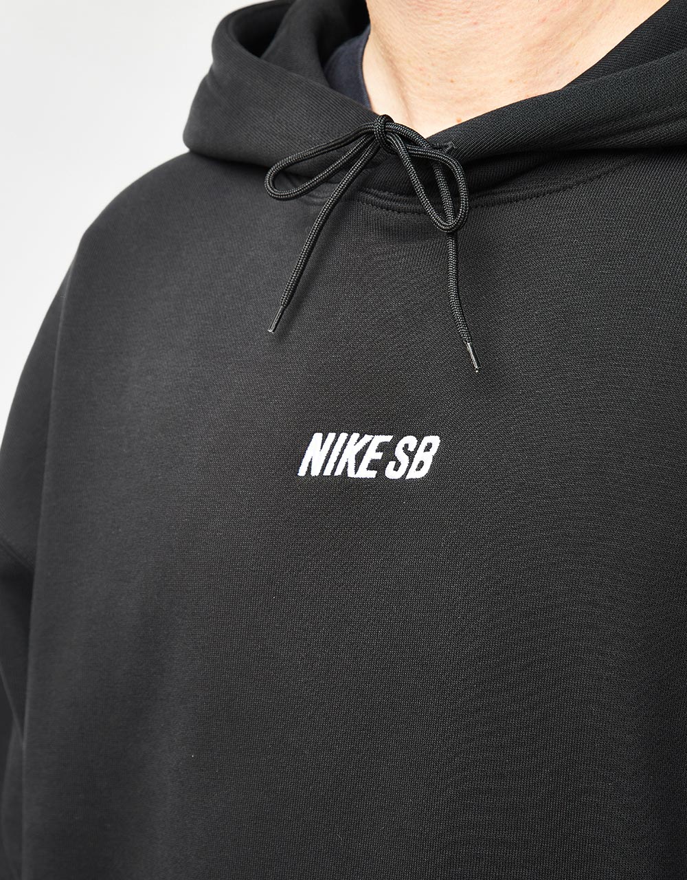 Nike SB Embroidered Pullover Hoodie - Black/White