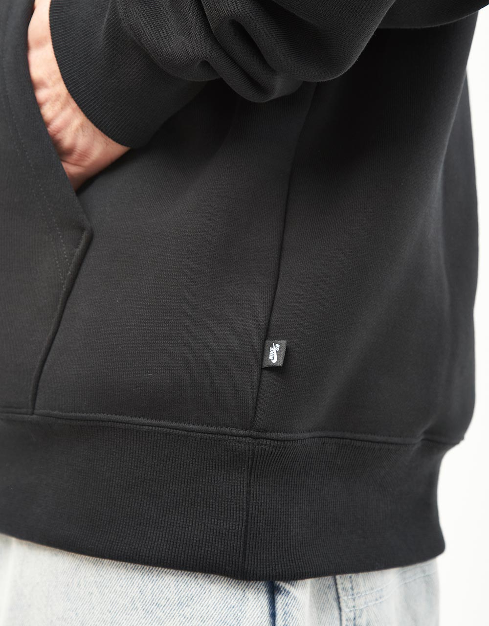 Nike SB Embroidered Pullover Hoodie - Black/White