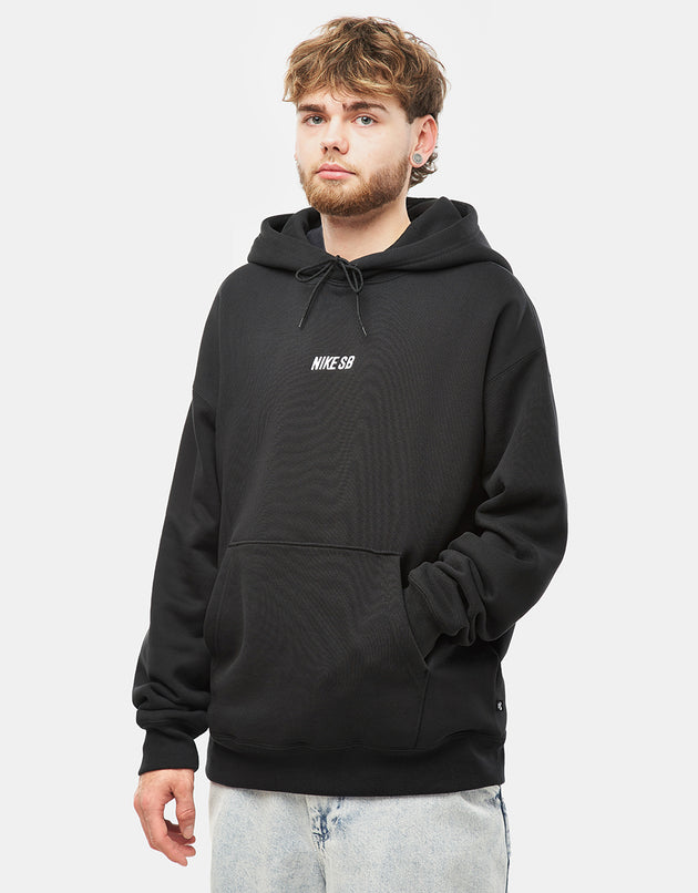 Nike SB Embroidered Pullover Hoodie - Black/White