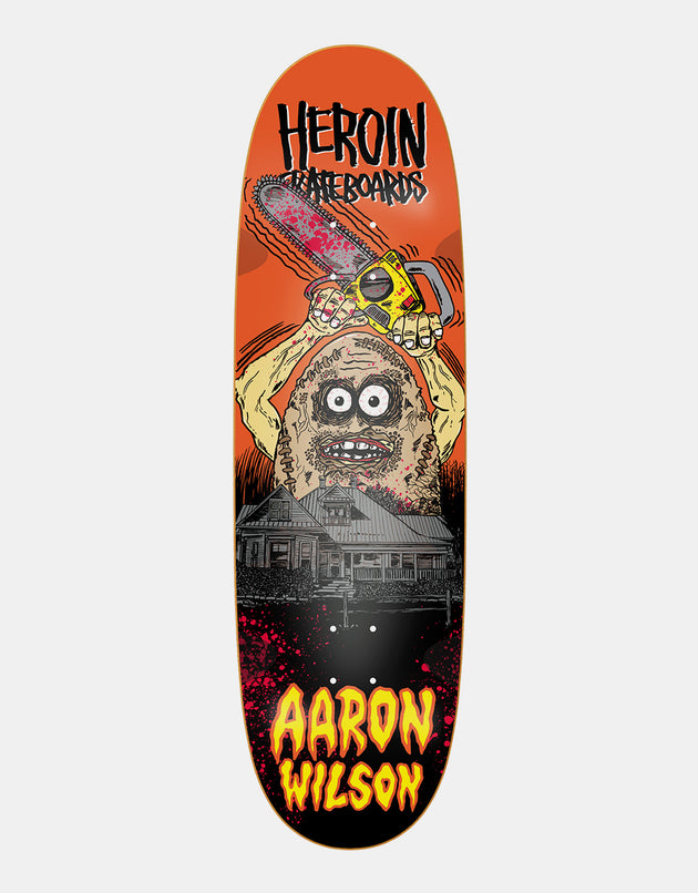 Heroína Wilson Teggxas Chainsaw Egg Tabla de skate simétrica - 9.125