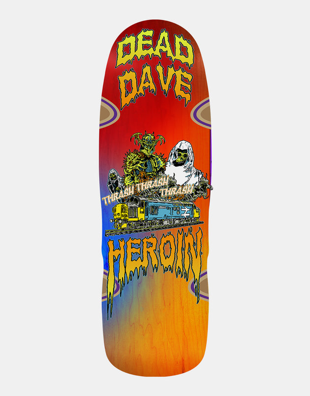 Heroin Dead Dave Ghost Train Skateboard - 10"