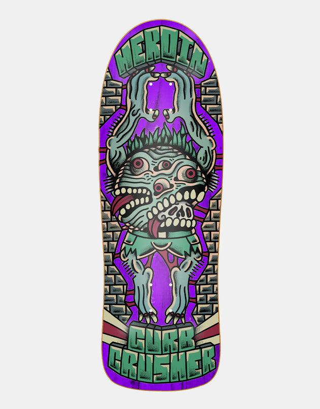 Heroin Curb Crusher x Crawe Skateboard Deck - 10,25"