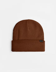 Route One Recycled Fisherman Beanie - Chocolate