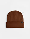 Route One Recycled Fisherman Beanie - Chocolate