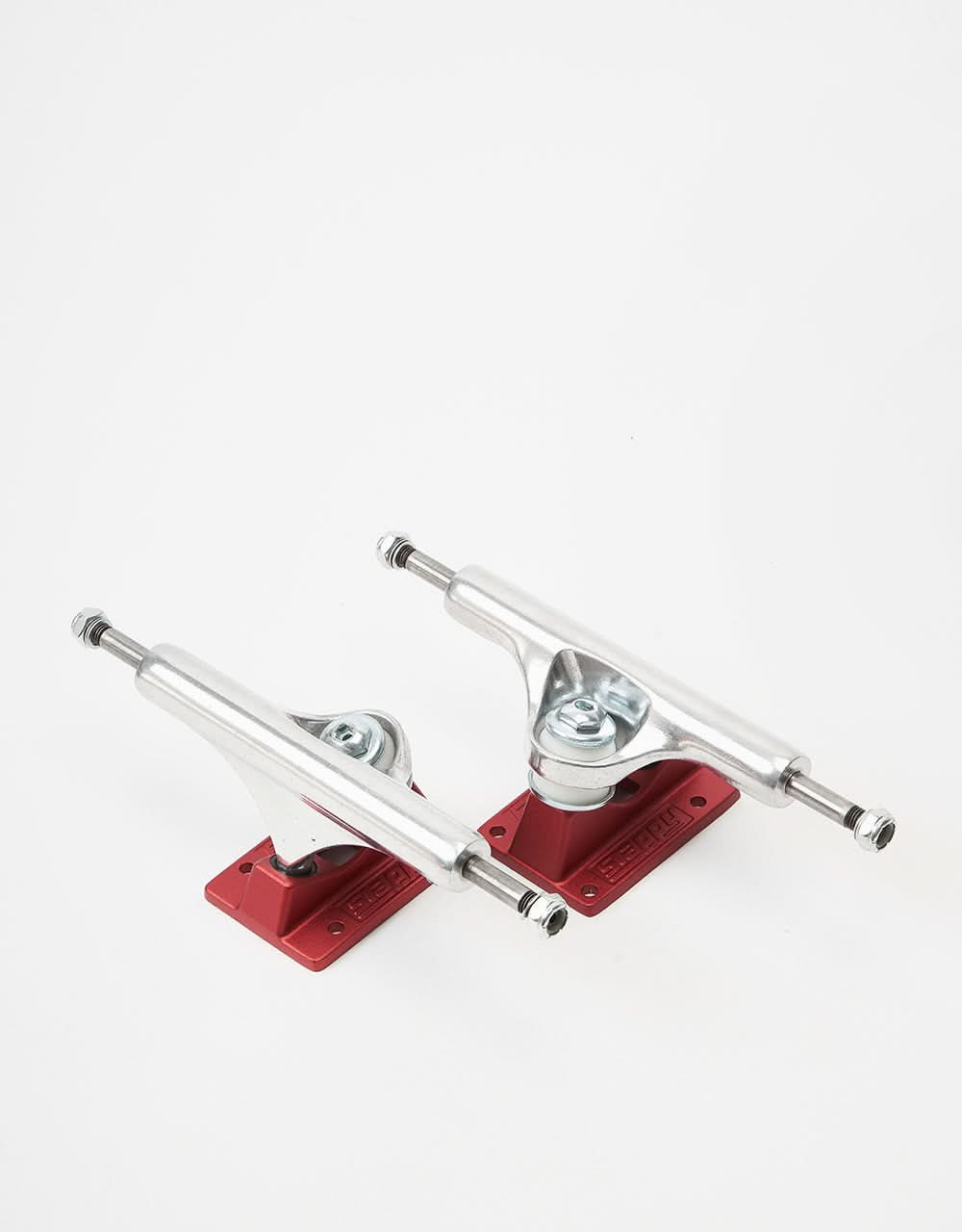 Slappy ST1 Lights Skateboard Trucks - Silver/Red (Pair)