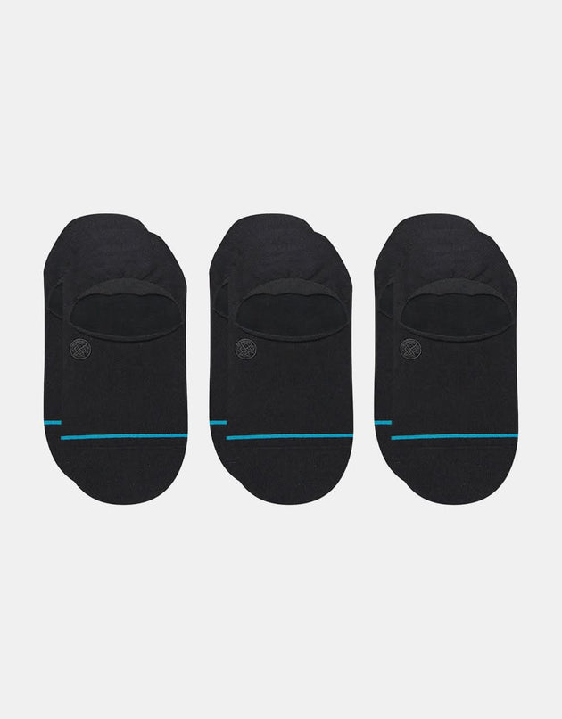 Stance Icon No-Show 3-Pack Socks - Black