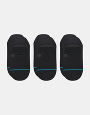 Stance Icon No-Show paquete de 3 calcetines - Negro