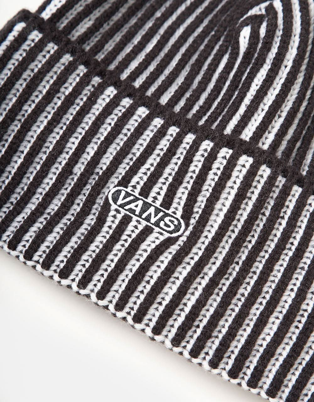 Vans Nesbit Cuff Bonnet - Noir/Blanc