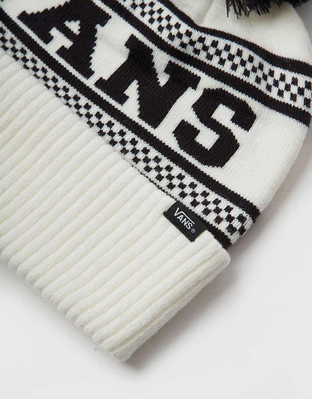 Vans Check Pom Beanie - Marshmallow