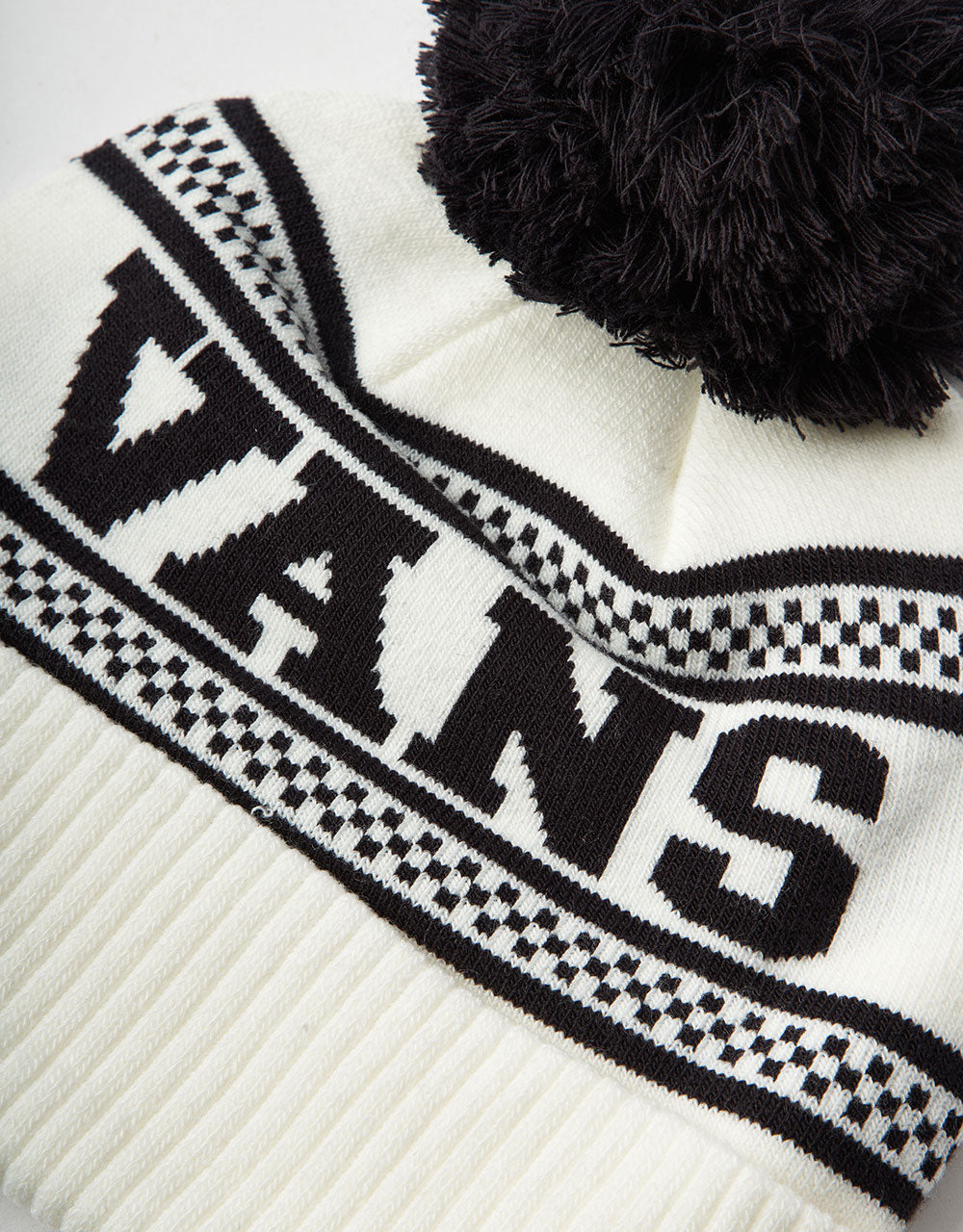 Vans Check Pom Beanie - Marshmallow