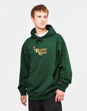 Sudadera con capucha Route One Flutter - Verde botella