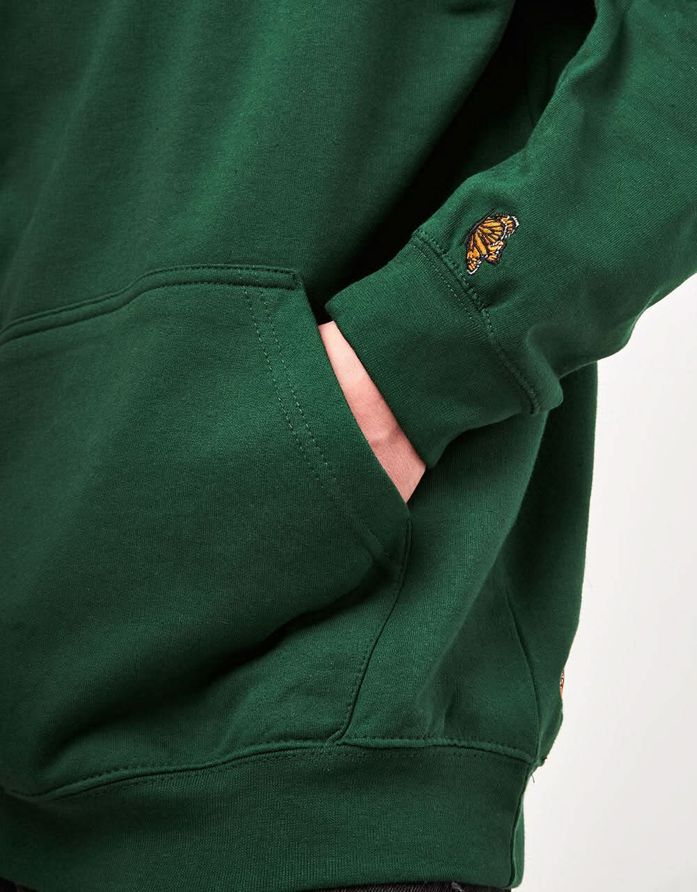 Route One Flutter Pullover Hoodie - Bottle Green