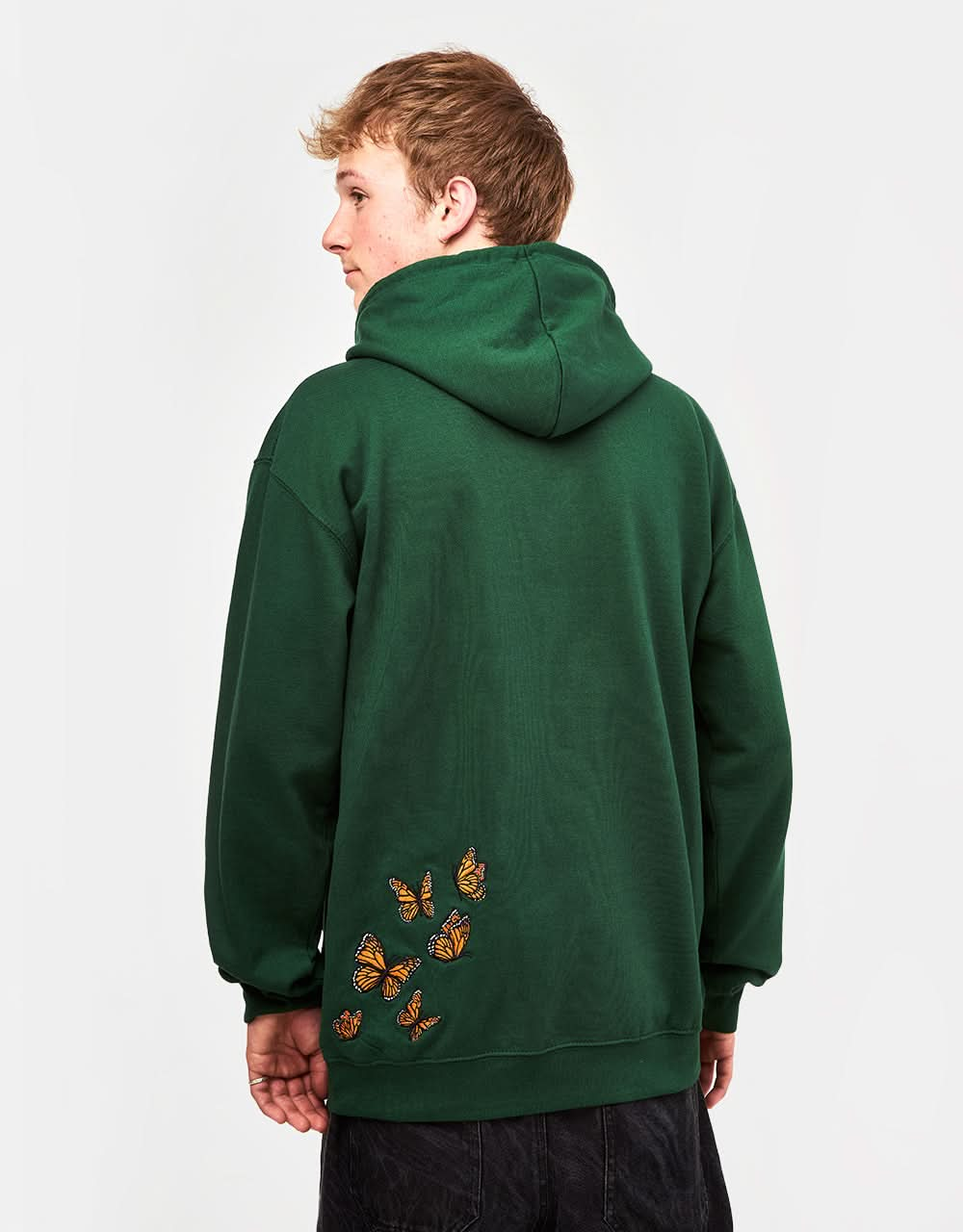 Route One Flutter Pullover Hoodie - Bottle Green