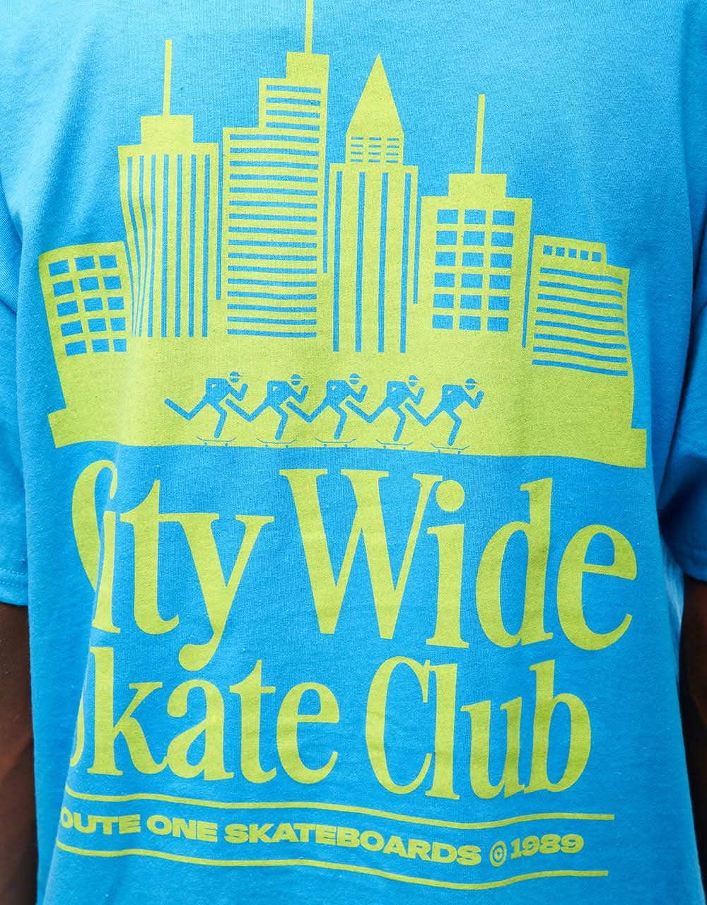 T-shirt Route One City Wide Skate Club - Saphir