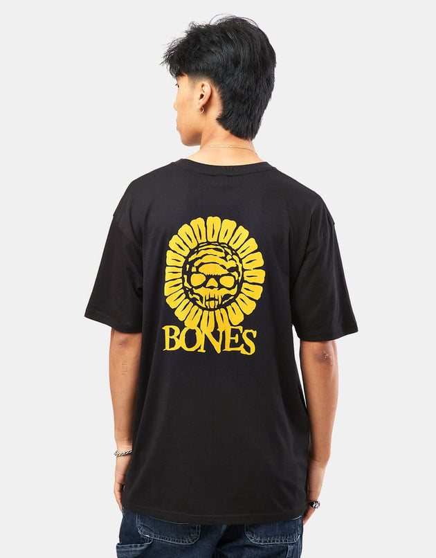 Bones Pushing Up Daisies T-Shirt - Black