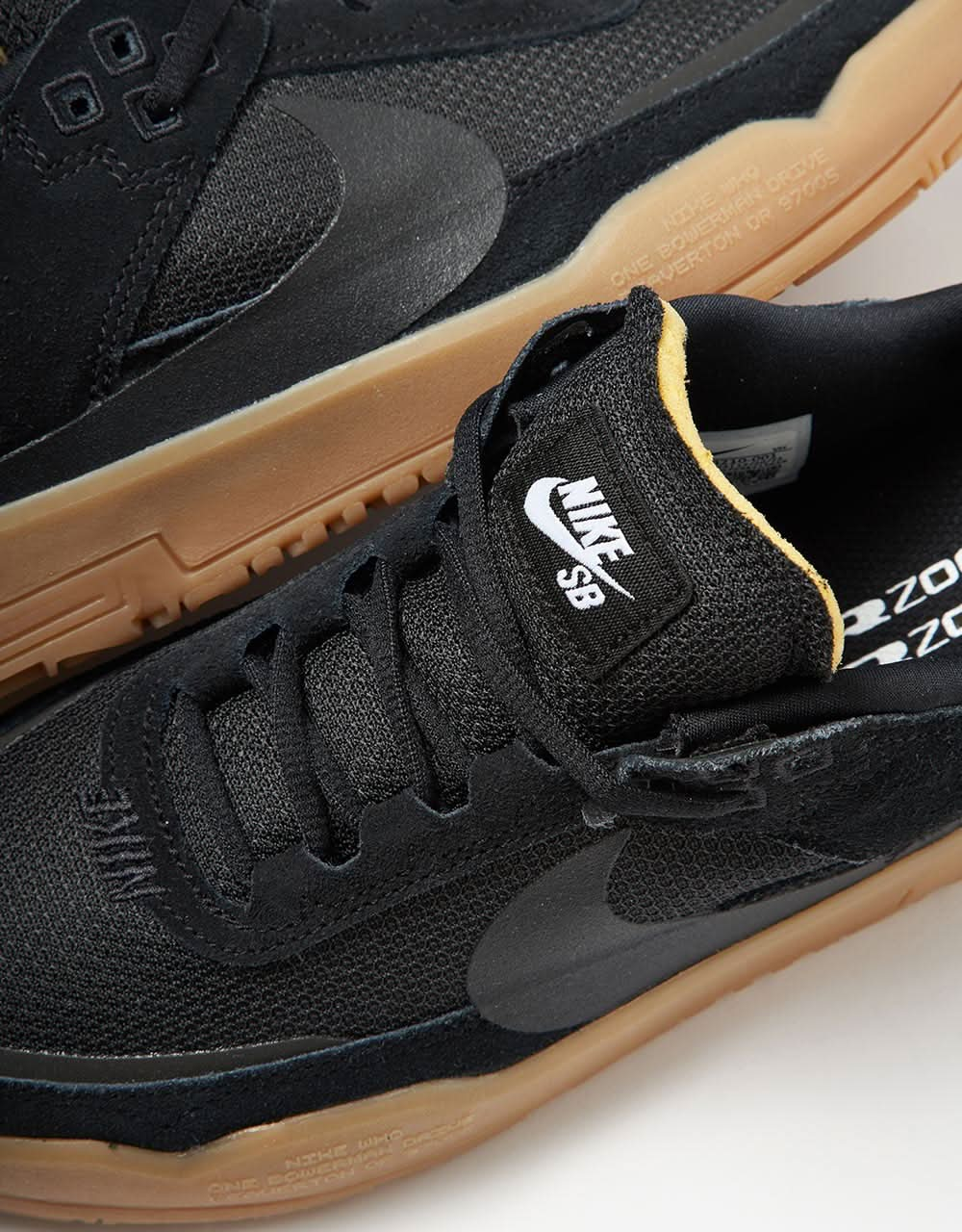 Scarpe da skate Bambino Nike SB Day One GS - Nero/Nero-Gum Lt Marrone-Bianco