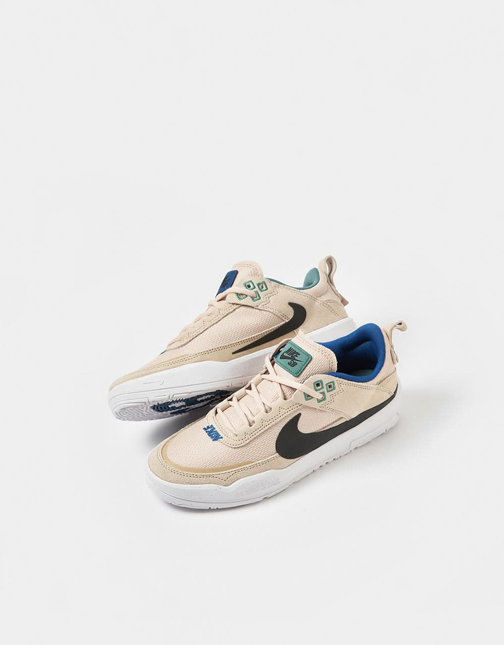 Scarpe da skate Bambino Nike SB Day One GS - Sanddrift/Nero-Court Blu-Bicoasta