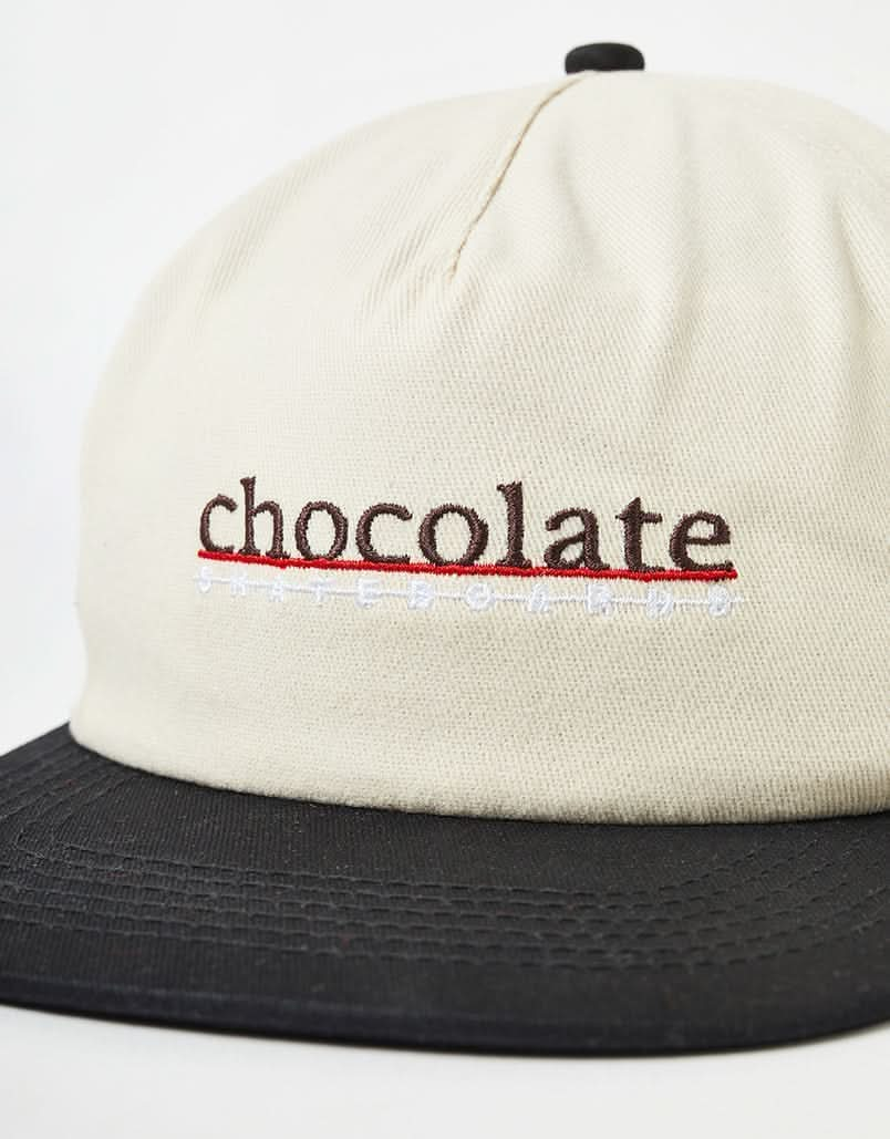 Chocolate Bar 5 Panel Cap - Cream