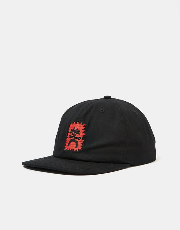 Route One Petroglyphic Unstructured 6 Panel Cap - Black