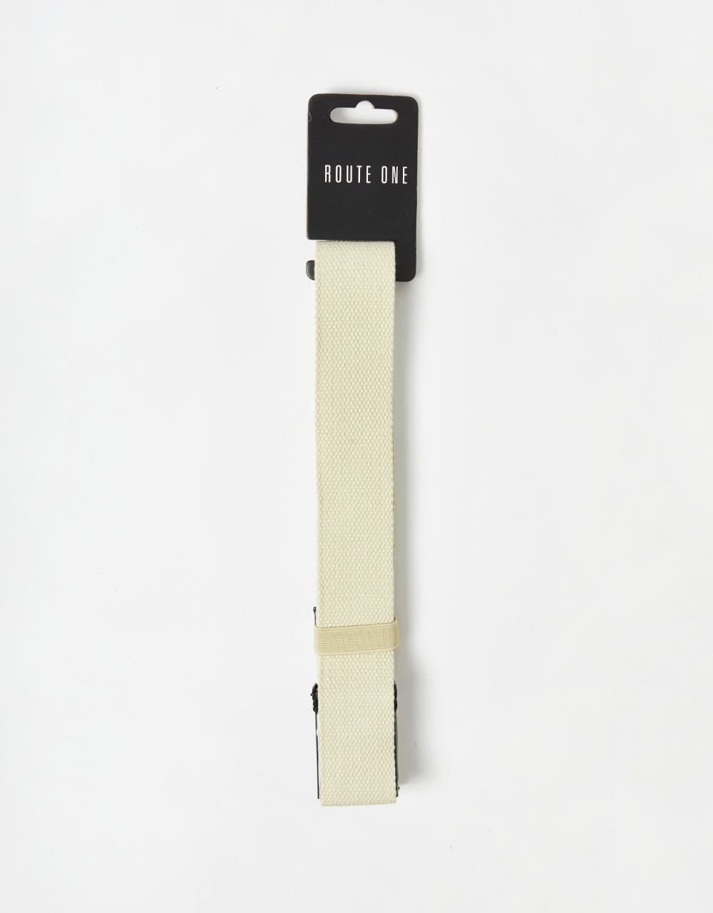 Route One Classic Web Belt - Beige