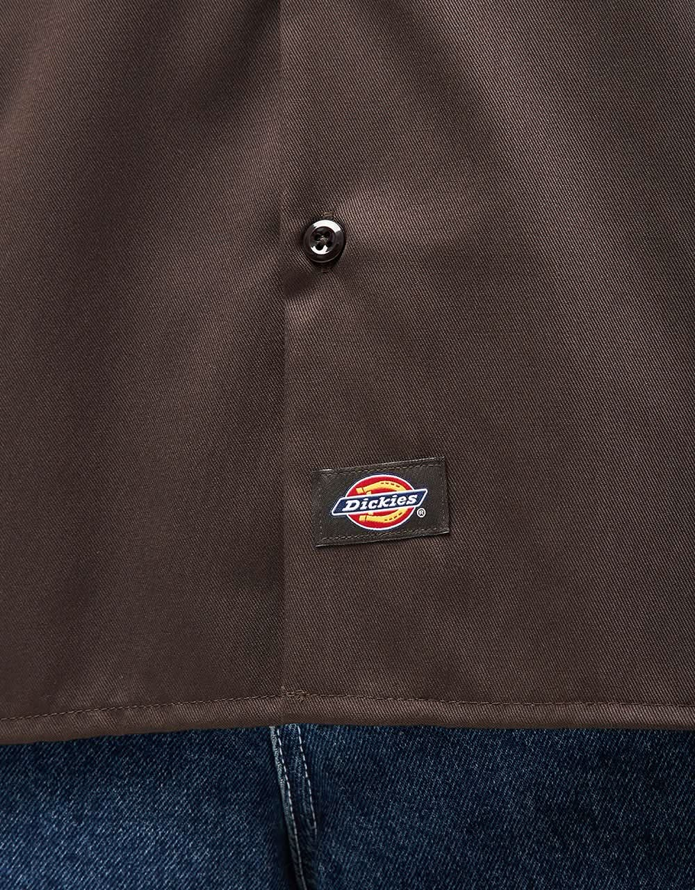 Dickies Recycled S/S Work Shirt - Dark Brown