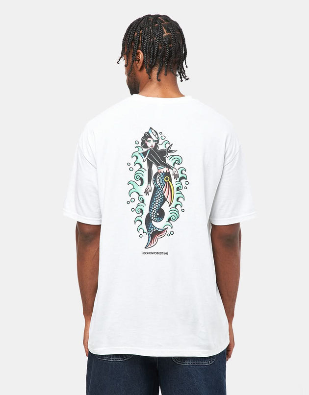 5boro NYC x Steve Boltz Brooklyn Mermaid T-Shirt - White