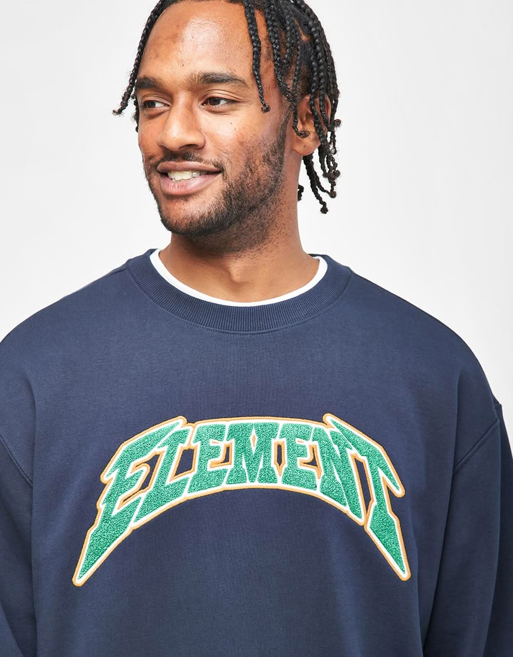 Element Flash Logo Crew - Eclipse Navy