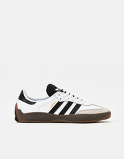 Zapatos de skate adidas Puig Samba - Blanco/Negro/Oro/Goma