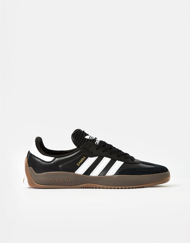 Zapatos de skate adidas Puig Samba - Negro/Goma/Oro Metálico