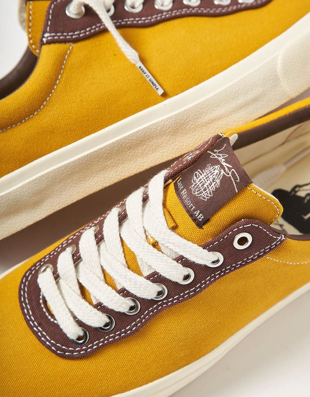 Last Resort AB x Julian Smith VM001 Lo Canvas Skate Shoes - Yellow/Brown